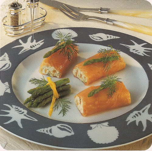 Roulades de saumon aux mini-asperges