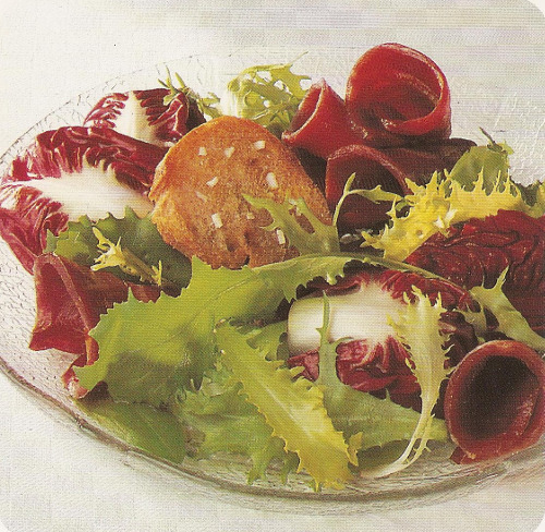 Salade d'aiguillettes de canard fumé