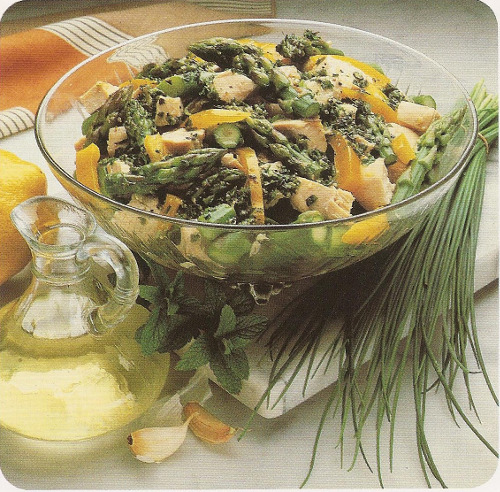 Salade d'asperges et poulet