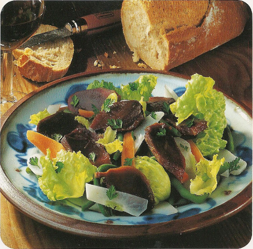 Salade de gésiers conﬁts