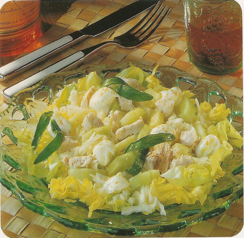 Salade blanche de printemps
