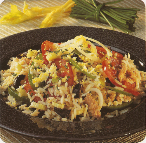 Salade au thon et au riz complet