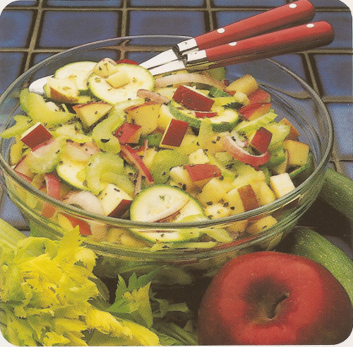 Salade aux pommes croquantes
