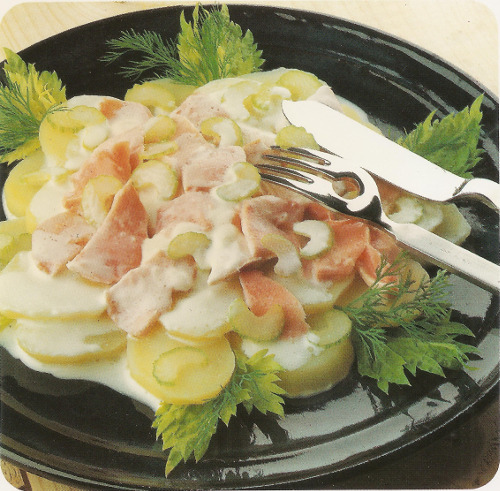 Salade de saumon frais aux pommes de terre