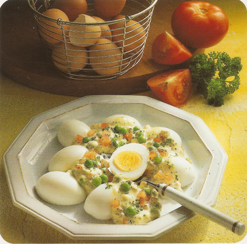 Œufs à la mayonnaise de petits légumes