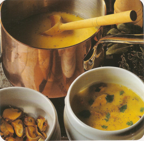 Soupe de moules au curry