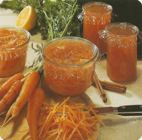 Confiture et marmelade de carottes