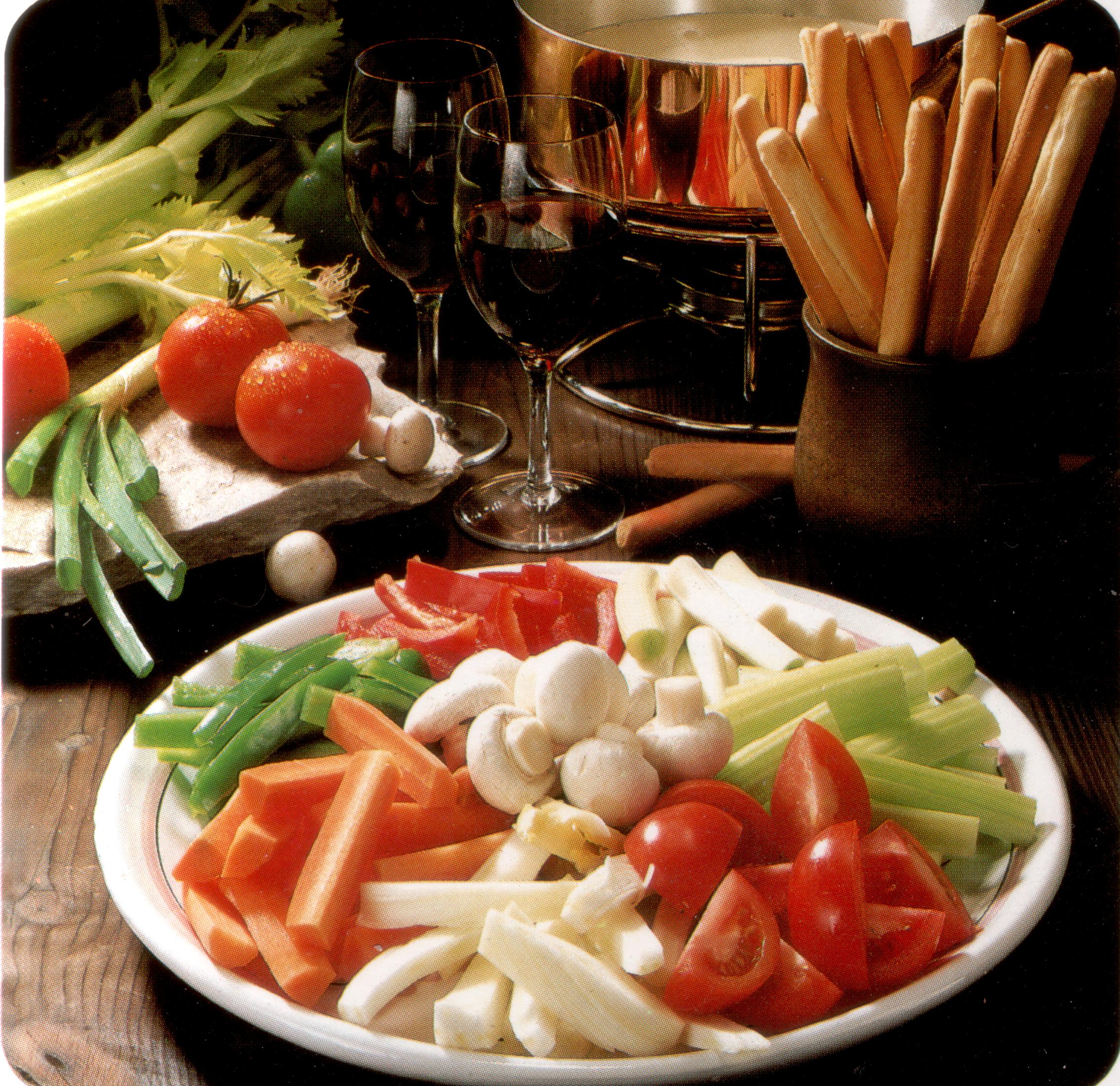 Fondue de légumes minceur