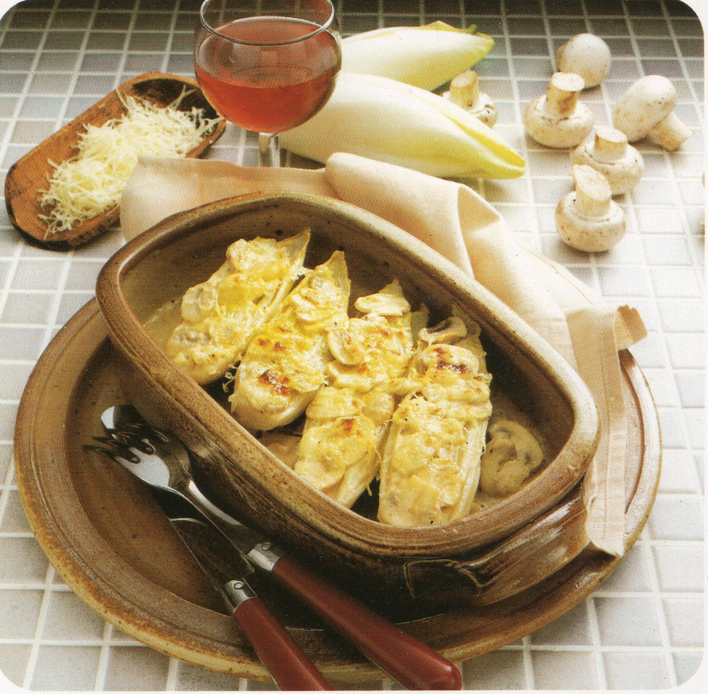 Endives aux champignons