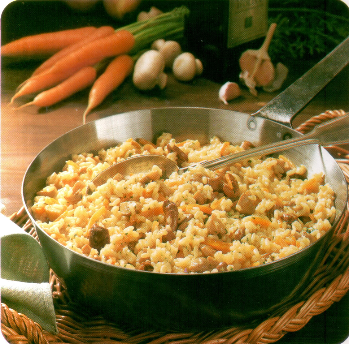 Riz aux deux champignons