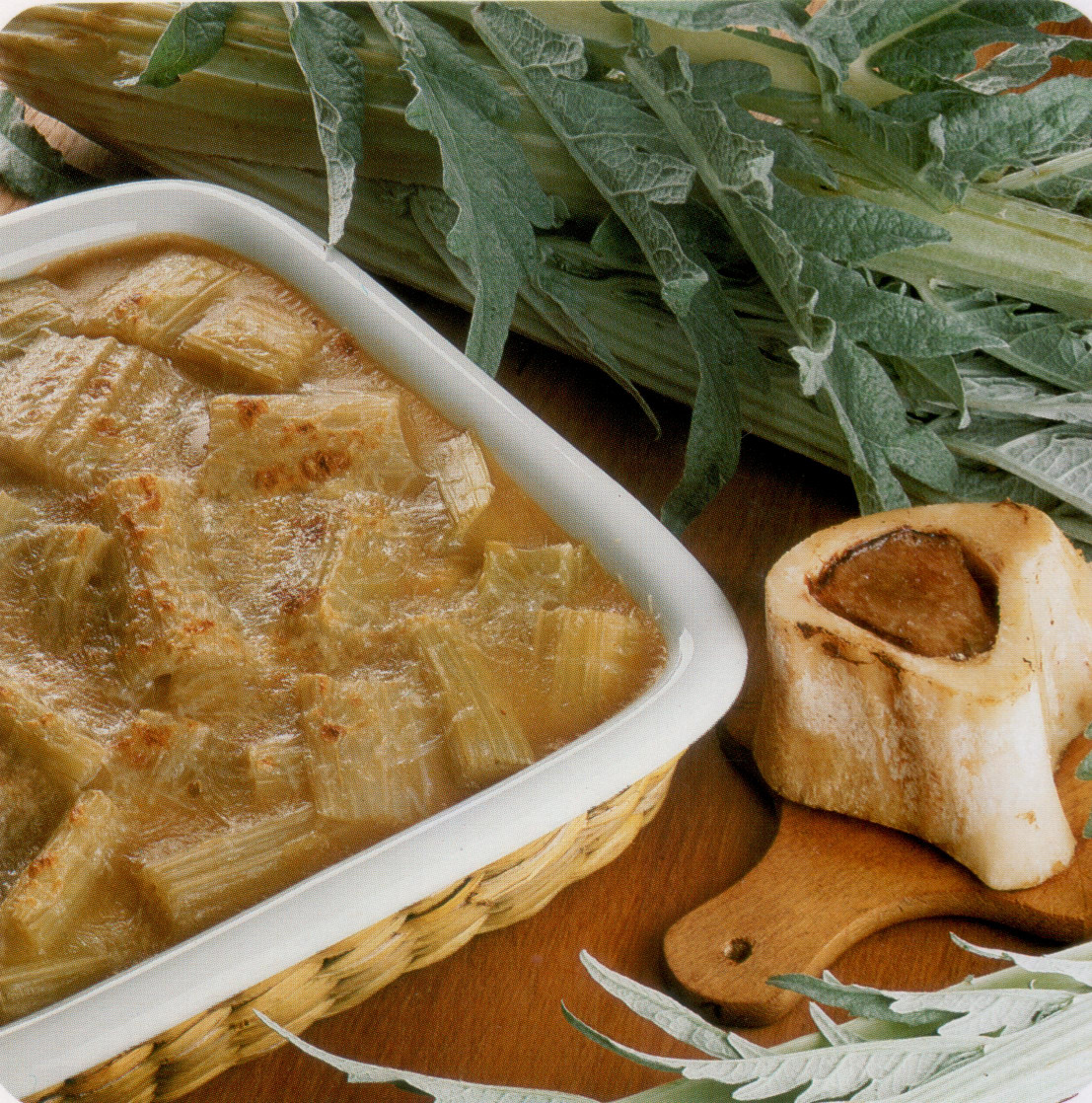 Gratin de cardons à la moelle