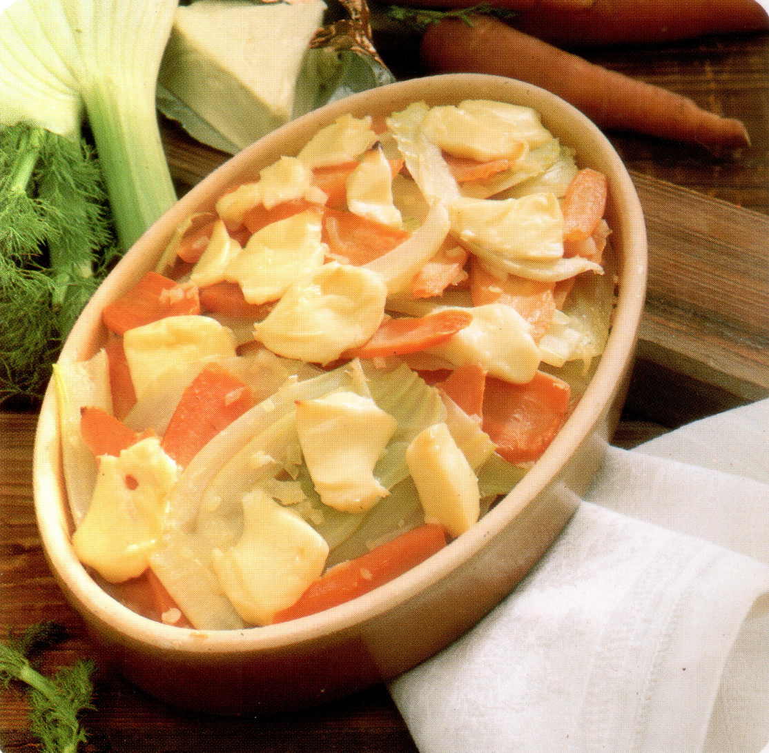 Gratin de carottes et de fenouil