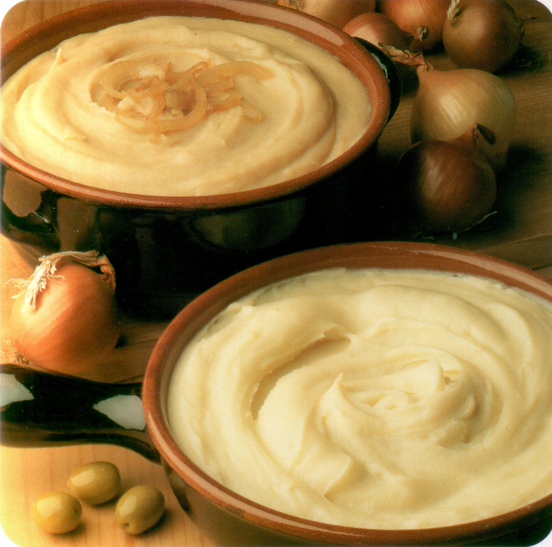 Deux purées de pommes de terre