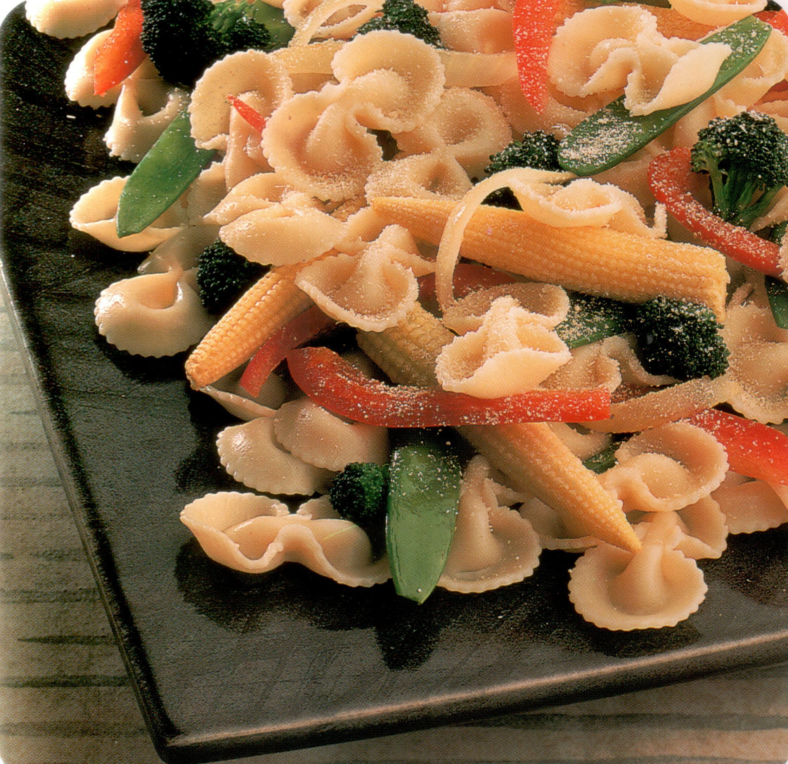 Papillons aux légumes sautés