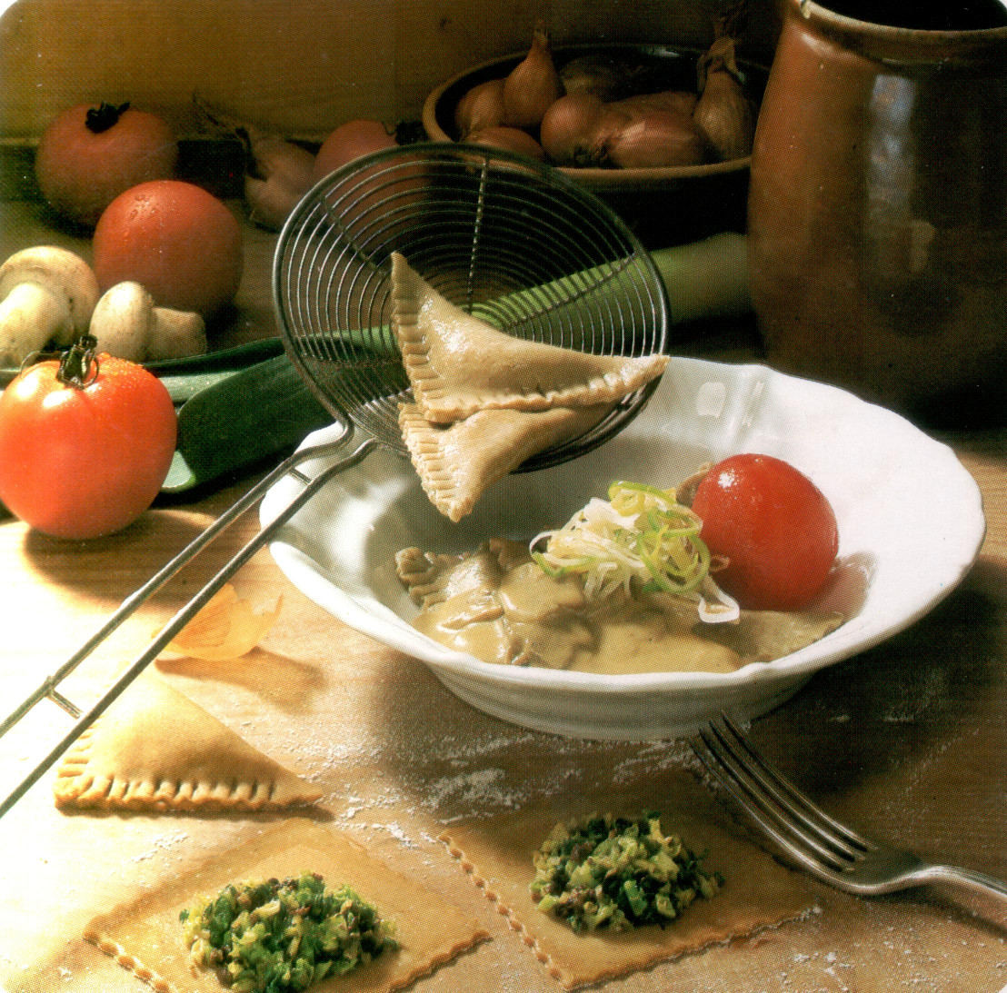 Raviolis au vert de bettes