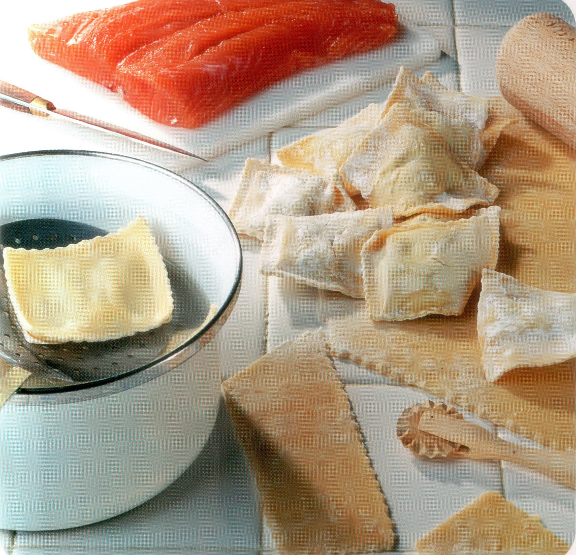 Ravioles au saumon
