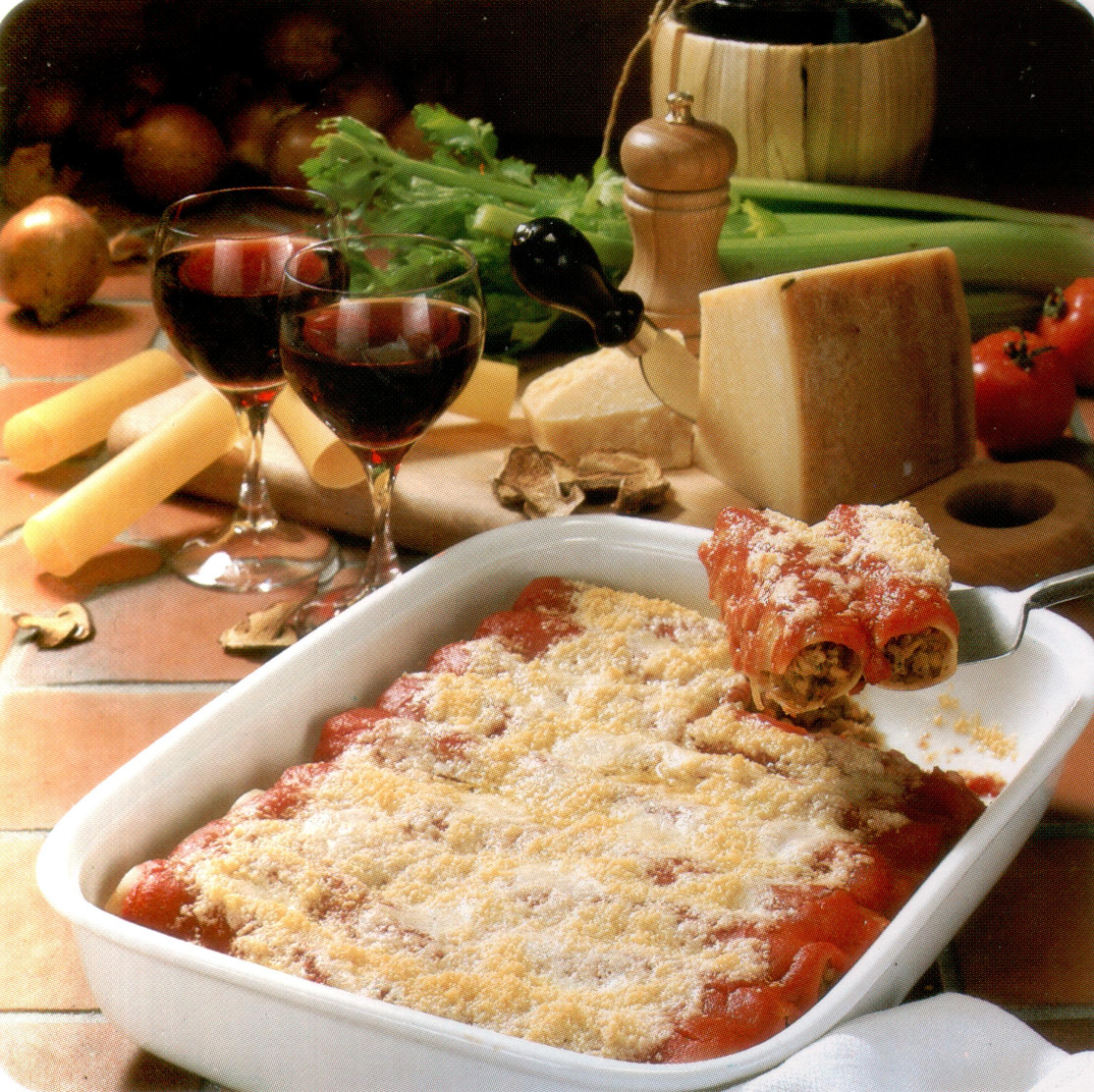 Cannellonis au gratin