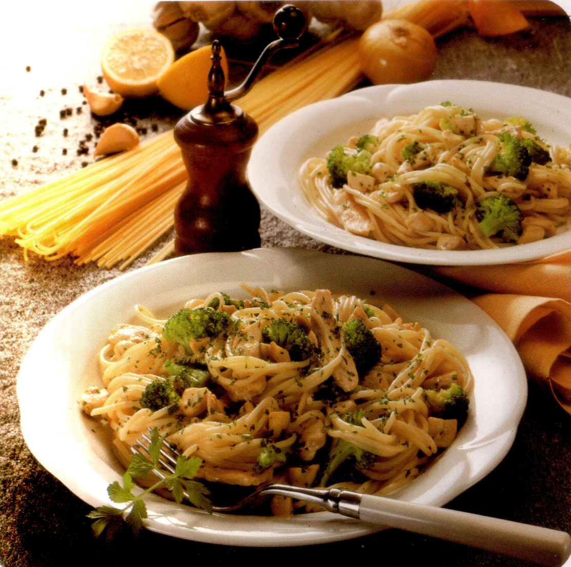 Spaghettis au poulet