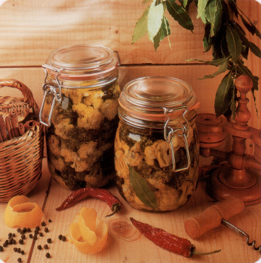 Choux-fleurs et brocolis à l'huile