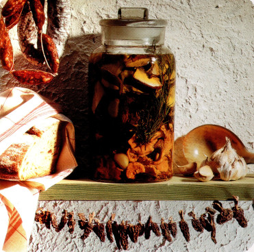 Champignons à l'huile d'olive