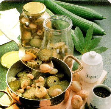 Concombres en conserve