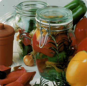 Bocaux aux 3 poivrons