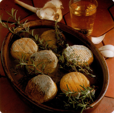 Pélardons en marinade