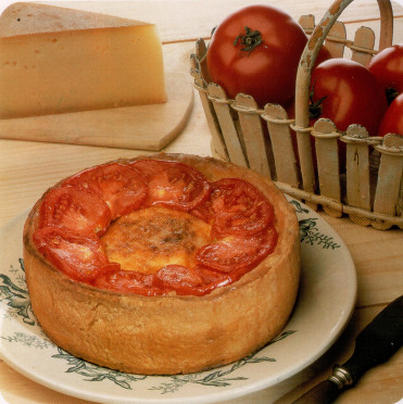 Tarte à la raclette et à la tomate