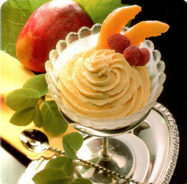 Parfait à la mangue au lait concentré