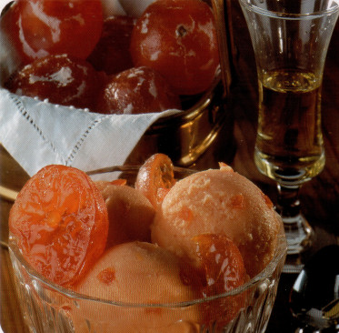 Sorbet aux mandarines confites