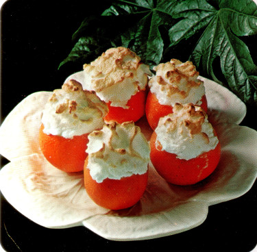 Oranges glacées meringuées