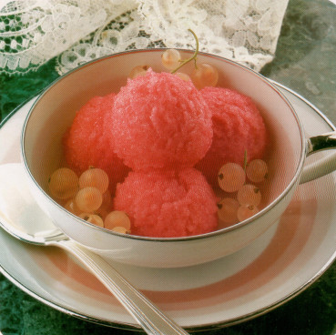Sorbet aux fraises des bois