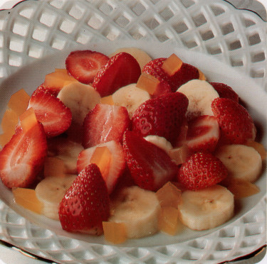Salade de fruits à la gelée d'orange