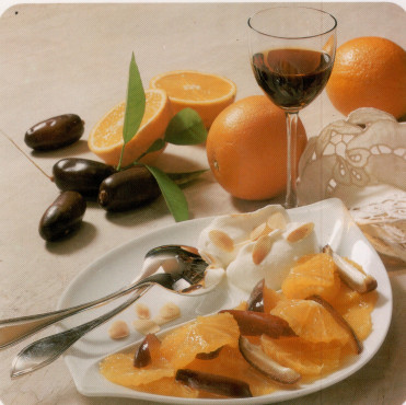 Salade d'oranges aux dattes