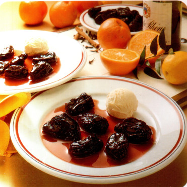 Pruneaux sauce à l'orange