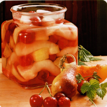 Fruits mélangés à l'alcool