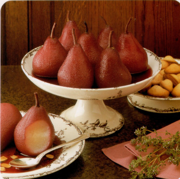 Poires au vin au serpolet