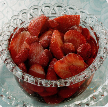 Soupe de fraises au saint-émilion