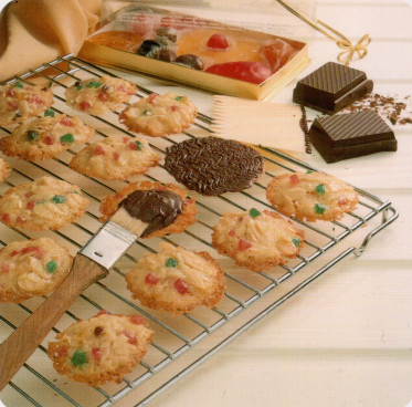 Palets aux fruits confits et chocolat