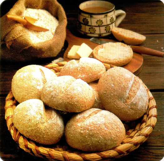 Petits pains complets au seigle