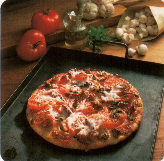 Pizza aux champignons