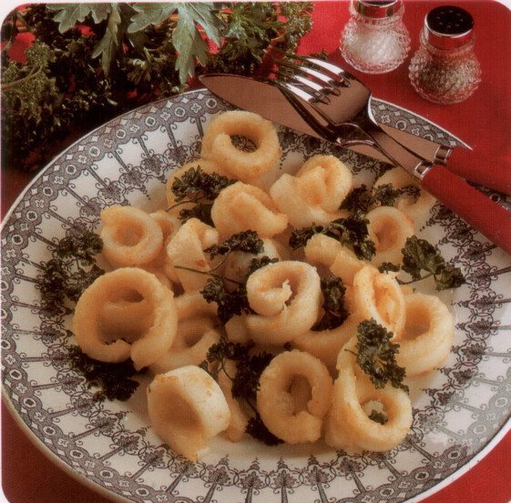 Friture de seiches et de persil