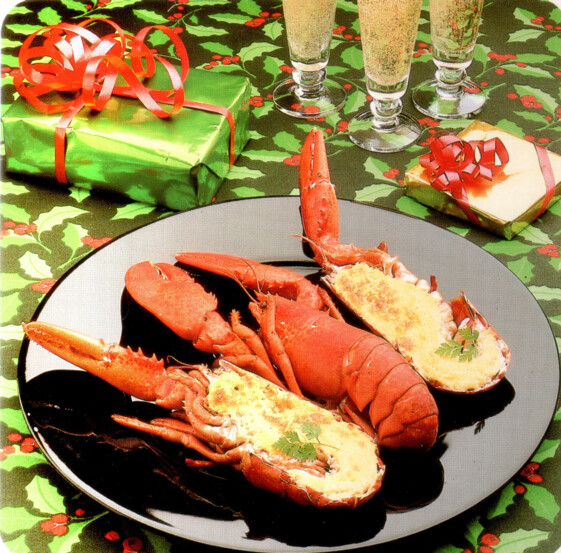 Homards au champagne