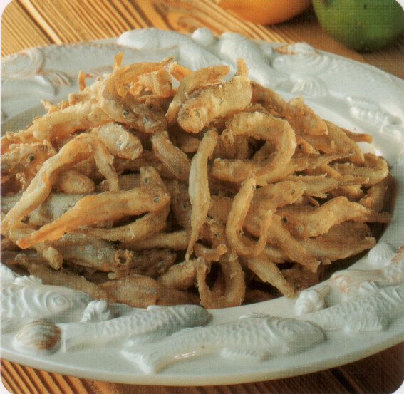 Friture d'éperlans