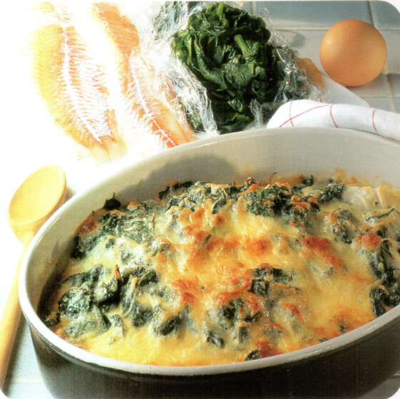 Filets de merlan à la florentine