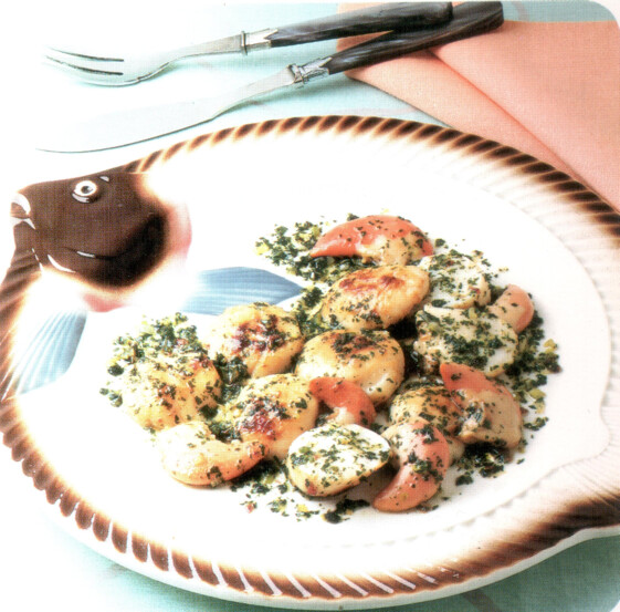 Noix de Saint Jacques au pistou