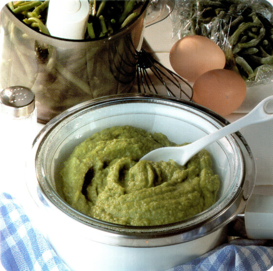 Purée de haricots verts